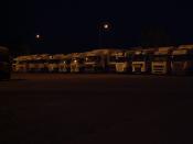Rugby Truck Stop At Night
