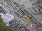 A Pair Of 2-car Trams At Alexanderplatz, Berlin