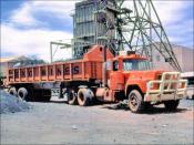Mack Maxidyne tractor and tipping trailer