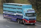 Volvo FH Southbound M6 01/01/2014.