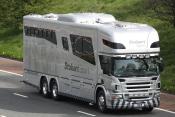 Scania P380 Horsebox M6 02/05/2012.