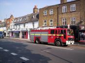 Uk Fire   Truck  London Chiswik 2011