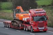 Scania R620 V8 Cat 3 Northbound M6 18/11/2011.