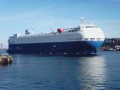 Car Transporter On The Tyne North Shields