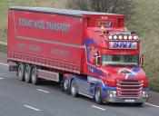 Scania T580 V8 Southbound M6 21/01/2014.