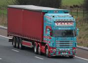 Scania R Cab Super V8 Northbound M6 24/01/2014.