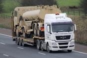 MAN + Foden Northbound M6 25/01/2012.