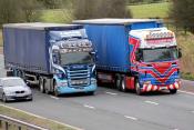 Scania X 2 Northbound M6 27/02/2012.