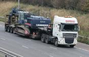 DAF XF 105.510 Cat 3 Southbound M6 31/10/2014.