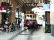 Tram Enters Arcade