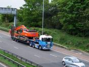 Scania Of Stobart Rail Northbound M6 01/05/2009.