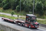 Scania T Cab Northbound M6 Lymm 18/08/2009.