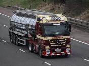 Mercedes Actros V8 Northbound M6 28/02/2011.