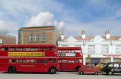 Routemasters In Traffic
