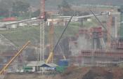 Construction Of The Third Lock.panama Canal.oct.2012.