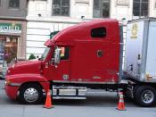 Red Freightliner,N.Y. oct. 2011.