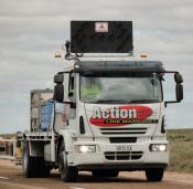 Road Line Marking.Nullarbor.march 2011.