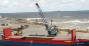 Unloading Steel.Seaham Docks.28-4-12.