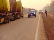 Bush Fire.broome Hi-way .