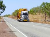 Heading North.stuart Hi-way.300kms.south Of Darwin.