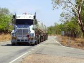 Heading South.stuart Hi-way.300kms.south Of Darwin.
