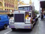 waiting at  traffic lights.flinders st.melbourne.