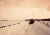 Tanker In Deep Snow