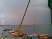 Crane Working In Holyhead Boatyard Today.