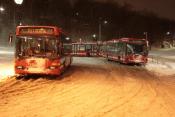 3 X Scania Omnilink In Snow