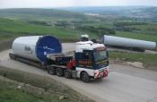 Turbine Tower Section Delivery To Scout Moor