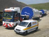 Turbine Convoy Arrives At Scout Moor
