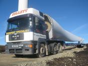 Turbine Blade Arrives On Site At Scout Moor