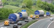 Turbine Convoy Passing Ramsbottom On The M66