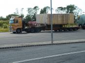 6x4 Volvo And 4 Axle Trailer.