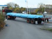 American Trailer On U.K. Road