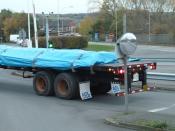 American Trailer On U.K. Road