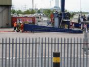 Container Handling 'thingy' Being Dismantled