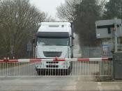 BX55 CLU Waiting At A Level Crossing.