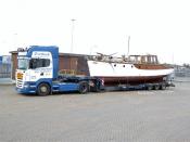 EU55 EUT Scania R420 4x2 John Sheppard Boat Transport