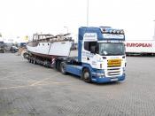 EU55 EUT Scania R420 4x2 John Sheppard Boat Transport