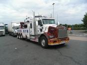 Kenworth Recovery Vehicle On Thurrock Services