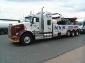 Kenworth Recovery Vehicle On Thurrock Services