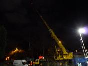 First Lift Of The Night For The 150tonne Crane