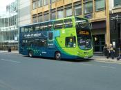 YJ13 FKF Volvo Hybrid On Park Row, Leeds