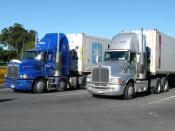 Kenworths, Halls Refrigerated Transport, Auckland