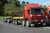 Scania, old and battered,  Auckland.