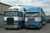 Kenworth, Freightliner,  Braileys Transport,  Port  Kembla.