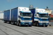 Freightliner Argosys,  G.J.Shelldrake Ltd,  Auckland.