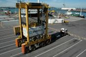 Straddle Carriers,  Bledisloe Terminal,  Auckland