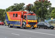 DAF LF,  NZ Fire Service,  Auckland